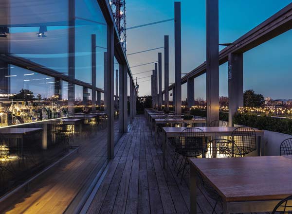 Rooftop bar Terrazza Triennale in Milan