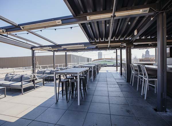 Rooftop bar Pilot Project in Milwaukee