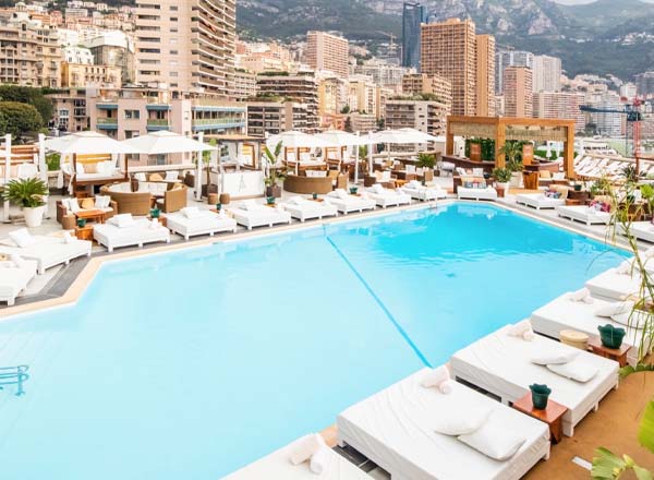 Rooftop bar Nikki Beach Monte Carlo in Monaco