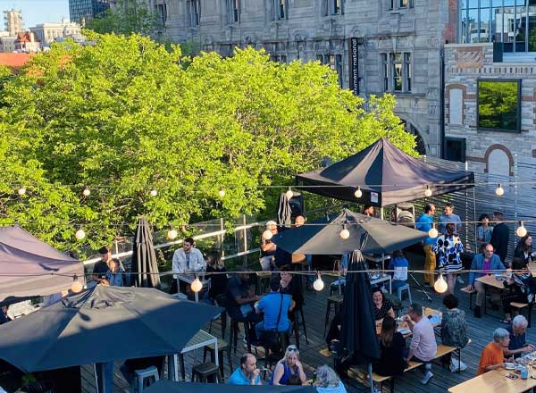 Rooftop bar Labo Culinaire - Foodlab in Montreal