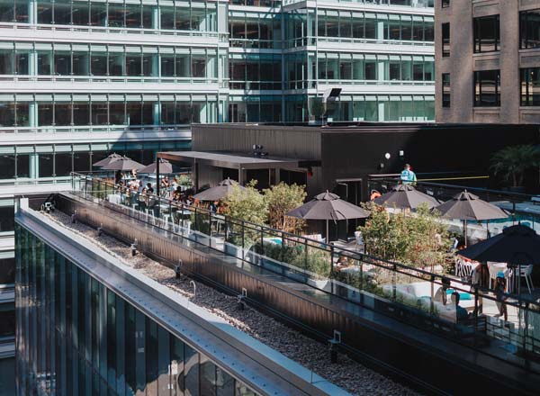 Rooftop bar Terrasse h3 in Montreal