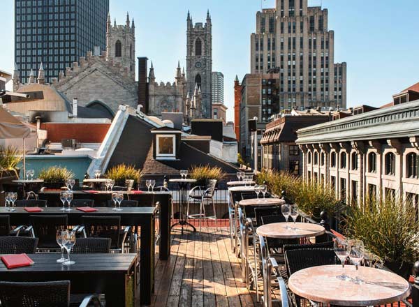 Rooftop bar Terrasse Nelligan in Montreal