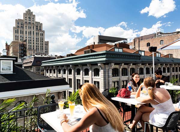 Rooftop bar Terrasse Nelligan in Montreal