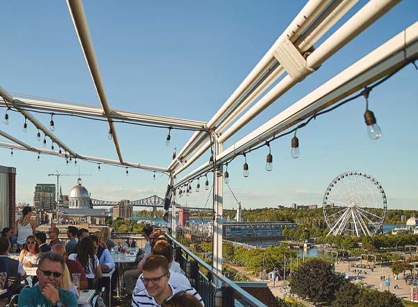 Rooftop bar Terrasse sur L’Auberge in Montreal