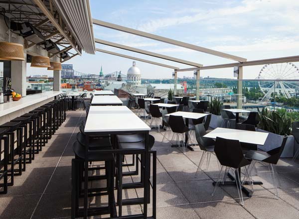 Rooftop bar Terrasse William Gray in Montreal