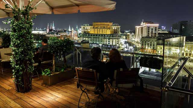 Rooftop bar Conservatory Lounge & Bar Terrace in Moscow