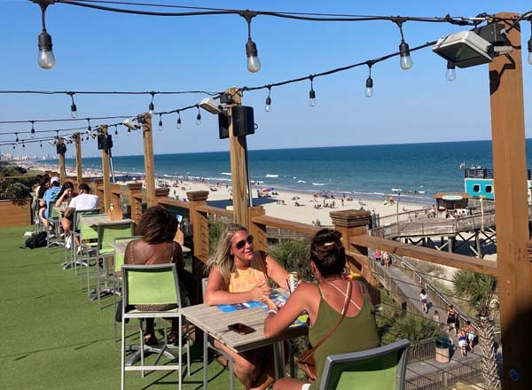 Rooftop bar RipTydz Oceanfront Grille & Rooftop Bar in Myrtle Beach