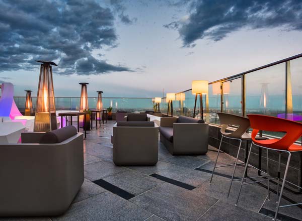 Rooftop bar Sky Lounge at Emara Ole-Sereni in Nairobi