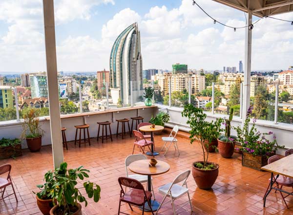 Rooftop bar Unseen Nairobi in Nairobi