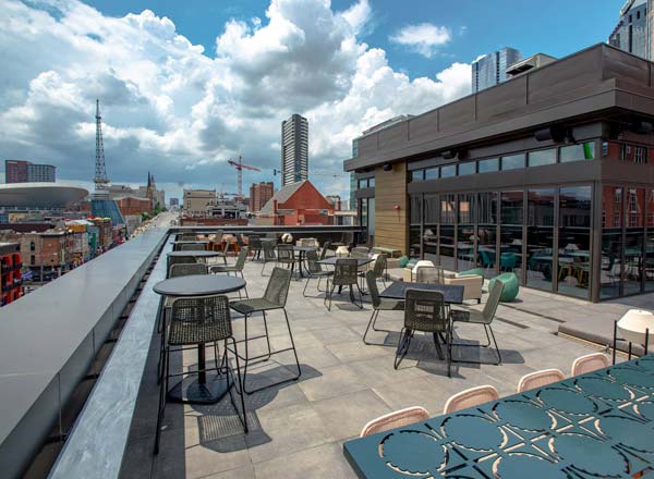 Rooftop bar The Lookout at Ole Red in Nashville