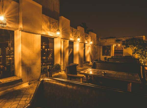 Rooftop bar QBA, Connaught Place in New Delhi