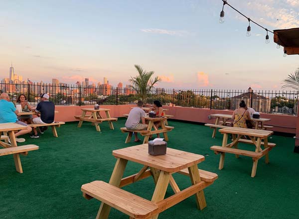 Rooftop bar Paulie’s Brickhouse in New Jersey