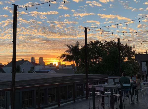 Rooftop bar Capulet in New Orleans