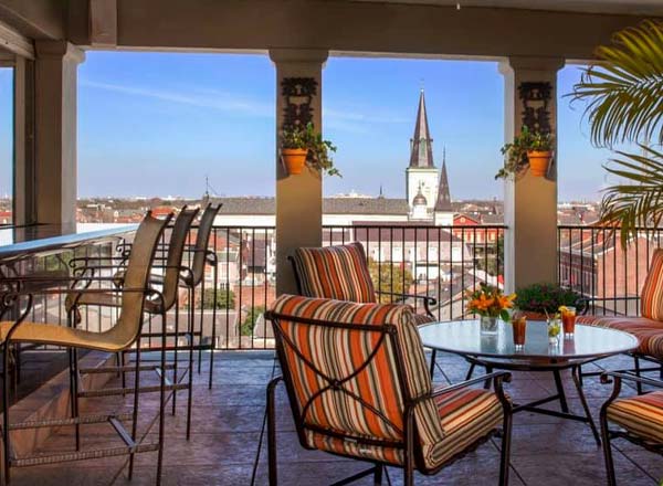 Rooftop bar La Riviera at Omni Royal Orleans in New Orleans