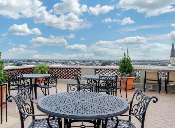 Rooftop bar La Riviera at Omni Royal Orleans in New Orleans