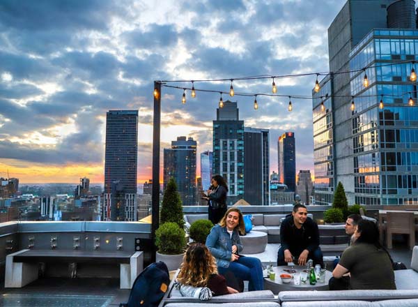 Rooftop bar A.R.T. NoMad (Arlo Roof Top) in NYC
