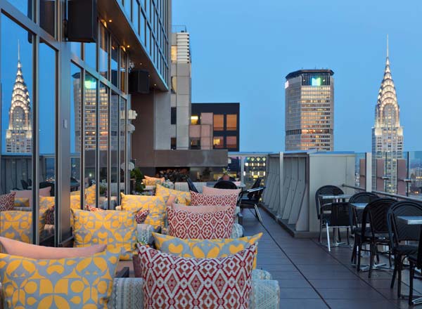 Rooftop bar Bar 54 in NYC