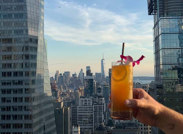 Rooftop bar Bar 54 in NYC
