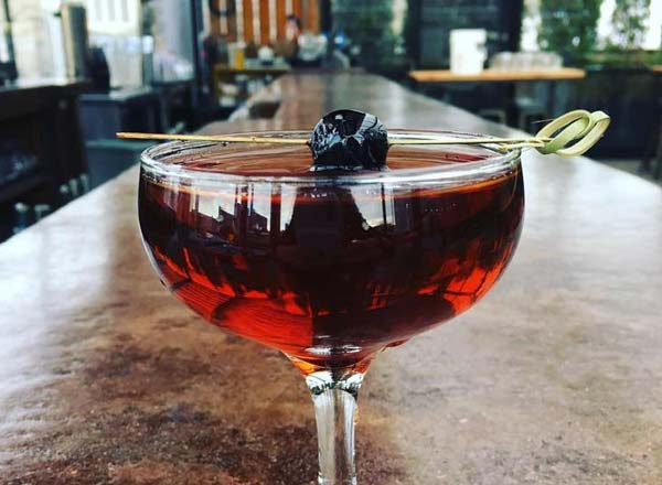 Rooftop bar Berry Park in NYC