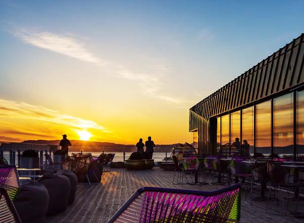 Rooftop bar The Rooftop at Clarion Hotel Trondheim in Trondheim