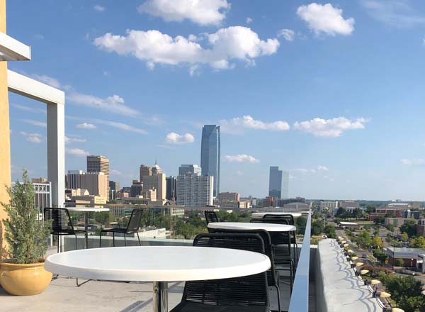 Rooftop bar O Bar in Oklahoma City