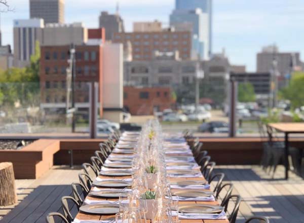 Rooftop bar Packard's in Oklahoma City