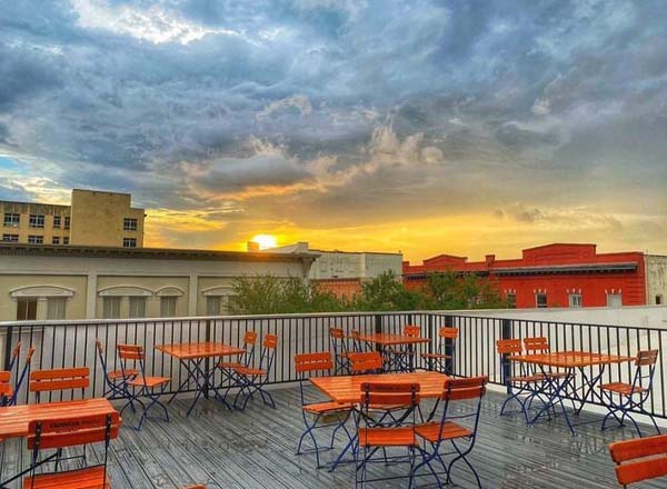 Rooftop bar Hollerbach's German Restaurant in Orlando