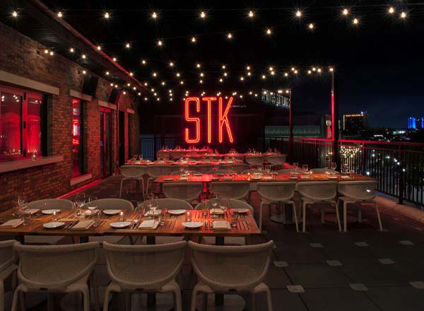 Rooftop bar STK Steakhouse in Orlando