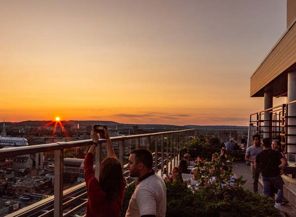 Rooftop bar Copper Spirits & Sights at Andaz Ottawa in Ottawa