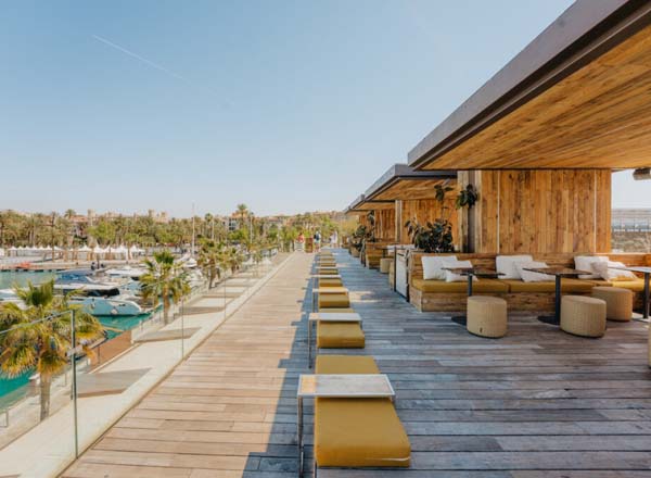 Rooftop bar Sky Nudos Rooftop Terrace in Palma