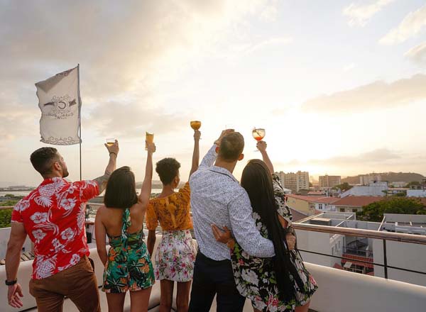 Rooftop bar CasaCasco in Panama City