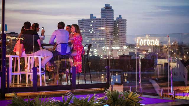 Rooftop bar Salvaje Rooftop in Panama City