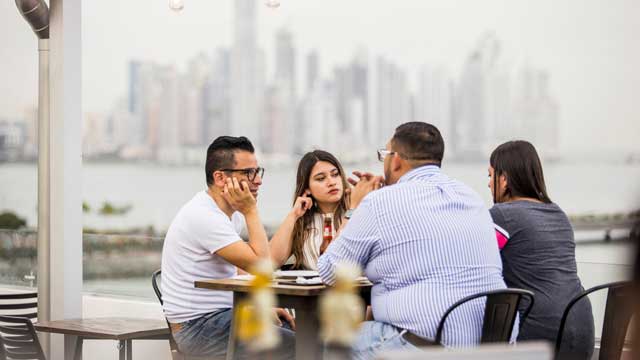 Rooftop bar StorX Sky Lounge in Panama City