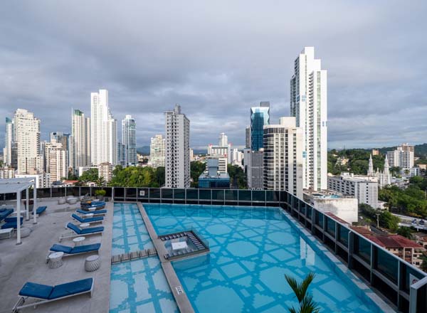 Rooftop bar WET Deck Bar at W Panama in Panama City