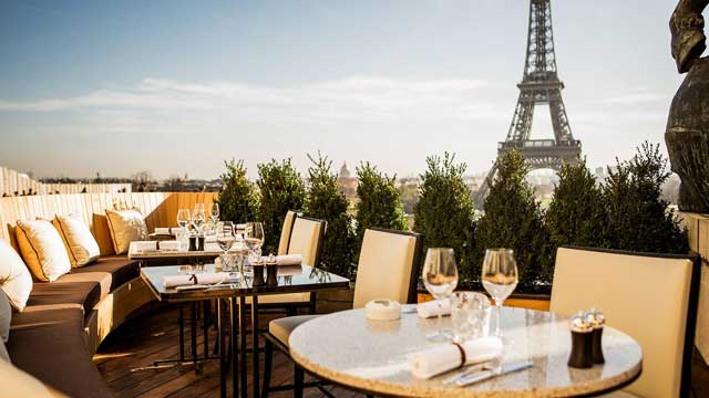 Rooftop bar Café de l'Homme in Paris