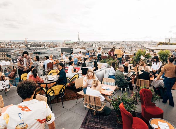 Rooftop bar Créatures Paris in Paris