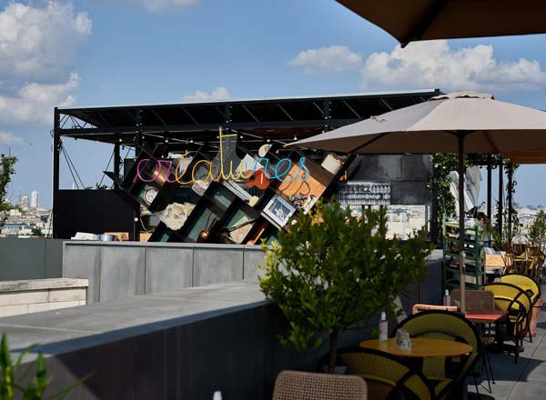Rooftop bar Créatures Paris in Paris