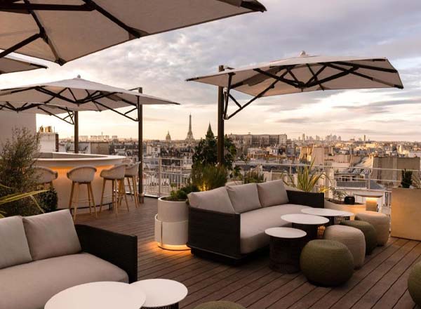 Rooftop bar Rooftop Bar at Hotel Dames des Arts in Paris