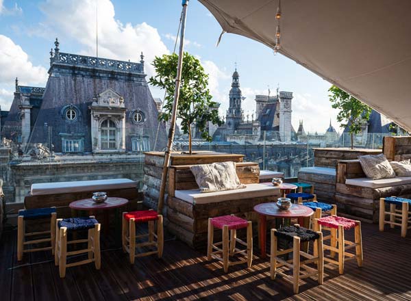 Rooftop bar Le Perchoir Marais in Paris