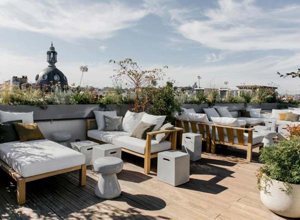 Rooftop bar National on the Top in Paris