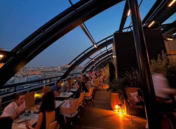 Rooftop bar ROOF Paris in Paris