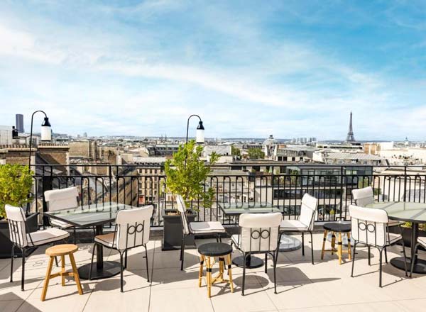 ✨ secret rooftop bar in Paris with panoramic views of the city We