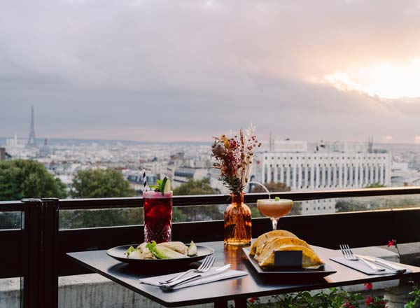 Rooftop bar The Rooftop Bar at Terrass'' Hotel in Paris