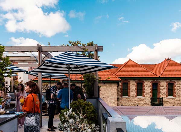 Rooftop bar Hadiqa in Perth