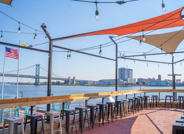 Rooftop bar Liberty Point in Philadelphia