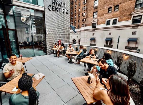 Rooftop bar Patchwork in Philadelphia
