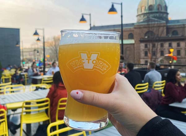 Rooftop bar Victory Brewing Company in Philadelphia