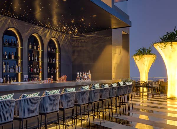 Rooftop bar HighGround Sky Bar in Phnom Penh