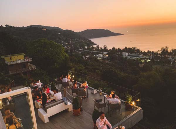 Rooftop bar The Sundeck Phuket in Phuket