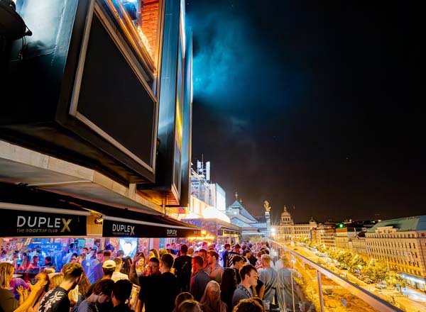 Rooftop bar Duplex in Prague